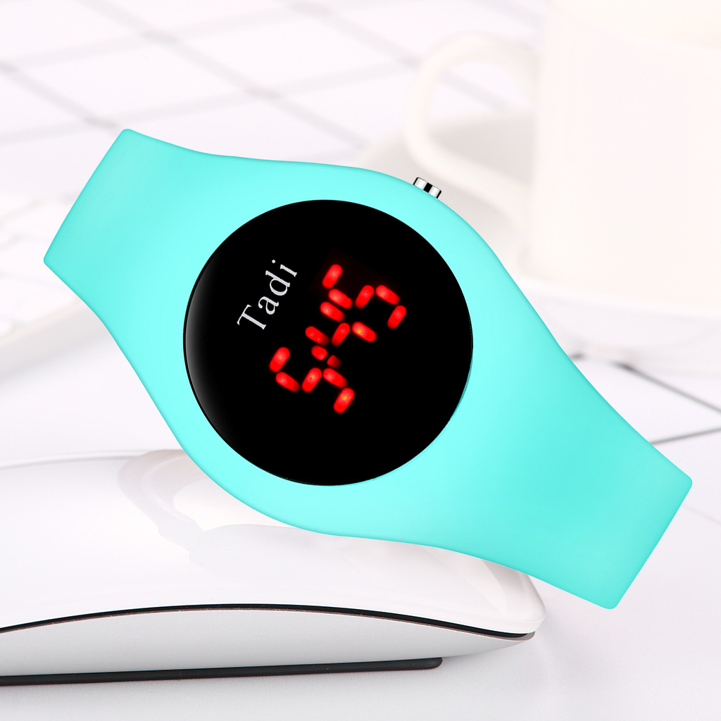 Tadi brand fashionable silicone student quartz watches, AliExpress best-selling silicone bright screen digital watches wholesale pic 16