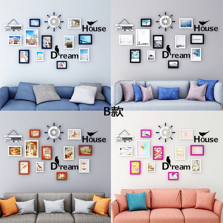 照片墙批发组合相框 婚纱照相架画框创意diy欧式像框挂墙免打孔详情8