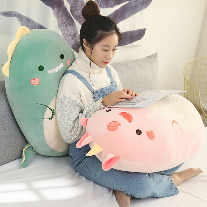 Korean cartoon cute animal dinosaur cushions, rabbit cross-border plush toys, cushions, and doll gifts on Amazon pic 40
