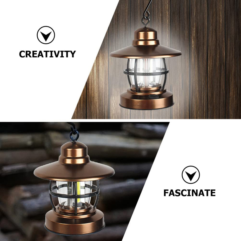 Direct sales from the manufacturer of LED retro camping tent lights, cross-border battery type camping portable emergency lights and outdoor lighting fixtures pic 4