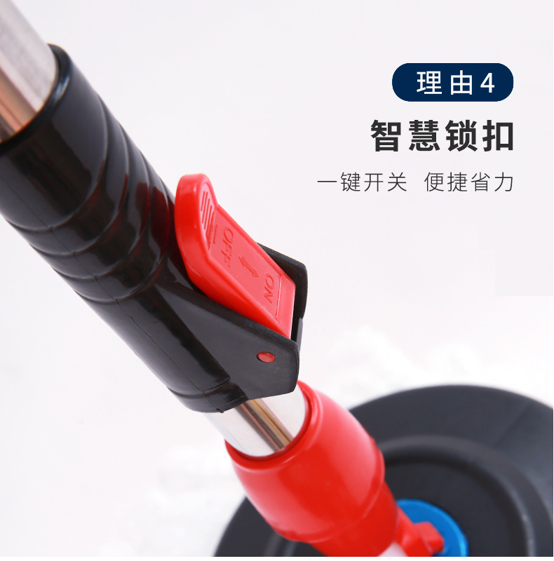 Household extra-large eight-shaped rotating mop, one mop for cleaning, dual-drive universal mop cloth, mop bucket, suitable for both dry and wet use pic 12
