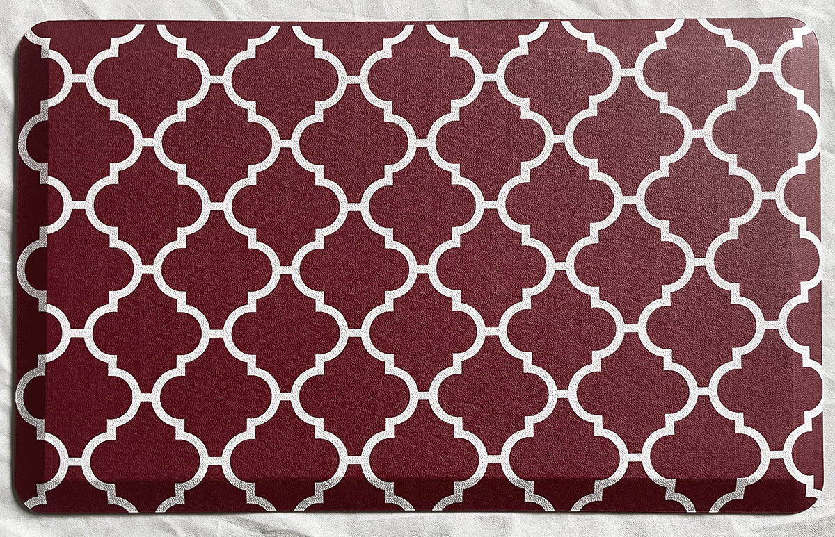 亚马逊跨境PVC厨房地垫彩色斜边发泡抗疲劳防水防滑防摔垫子批发详情12