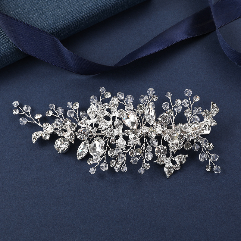 Carlo L1015 Bridal dress and hair accessories are selling well. Exquisite accessories, original design, bridesmaid headwear, simple wedding matching pic 23