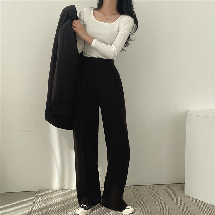 卡其色西装外套女2023新款春秋季韩版小西服套装女士休闲气质上衣详情14