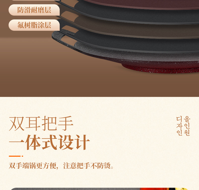 烤盘麦饭石电磁炉烤肉盘商用卡式炉烤盤烧烤盘韩式户外铁板烧铁板详情19