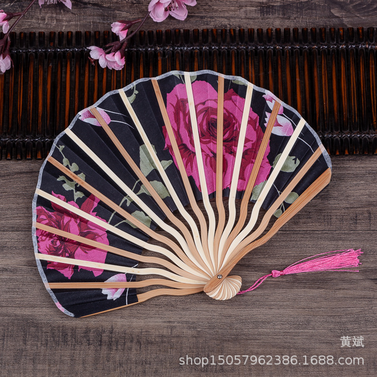 龙刀扇中国风女式扇子古典随身便携古风小折扇迷你日式和风折叠扇详情18