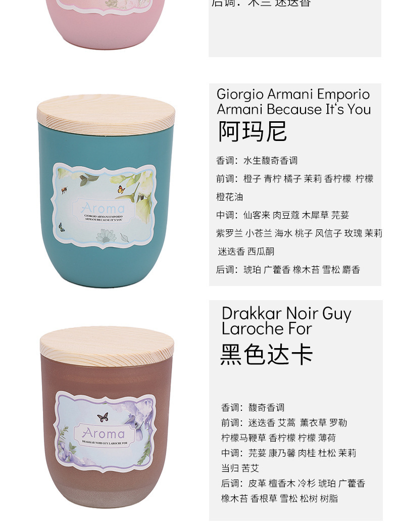 香薰蜡烛杯 精油植物熏香礼盒香氛安生日眠净化空气 家居摆件除臭详情14