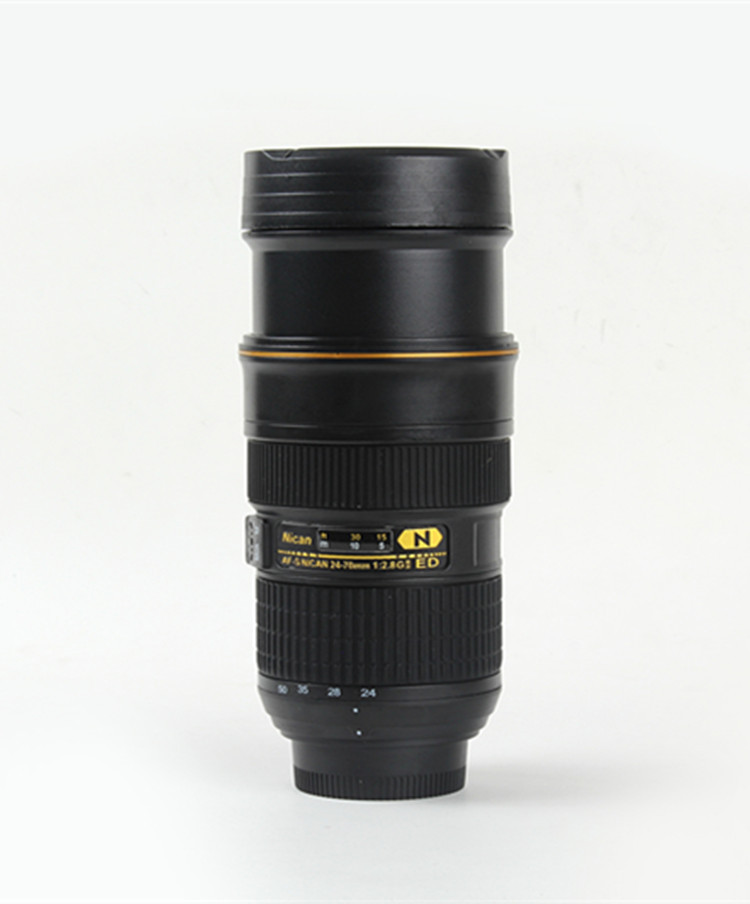 Simulated Nican telescopic lens cup, single-lens reflex camera water cup, food-grade material, portable and personalized water cup pic 7