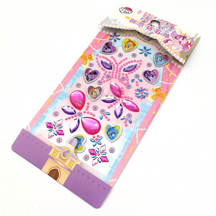 正版卡通亚克力钻石贴水晶贴 手机礼品盒贴纸儿童DIY创意钻石贴纸详情6