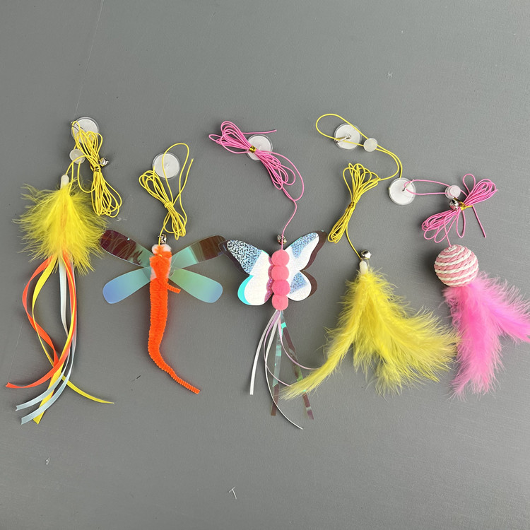 New cat-playing stick, swing, hanging door, cat toy, butterfly with catnip, self-entertainment, hanging, telescopic and adjustable pic 74