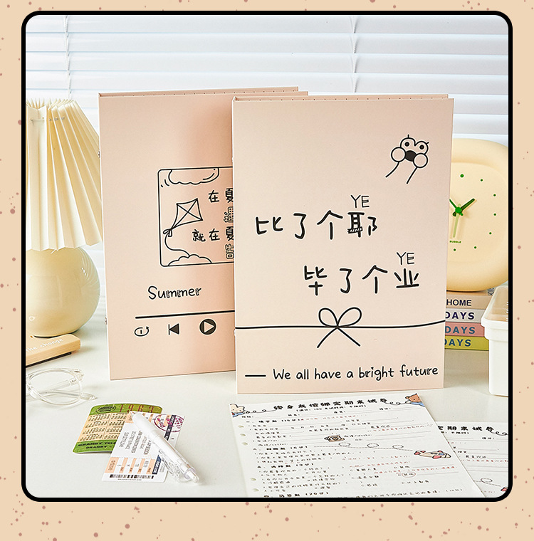 Artistic classmate album, creative and personalized Internet celebrity test paper, simple and beautiful Korean contact list for sixth grade, graduation album, commemorative album pic 9