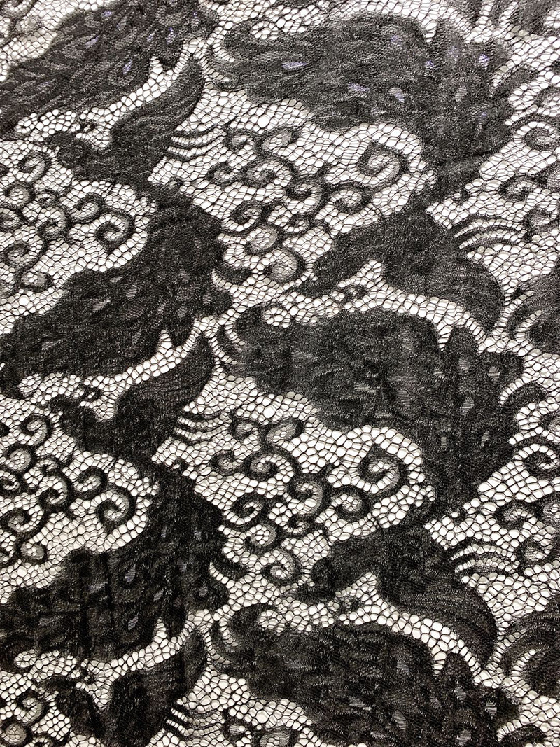 Wholesale of gold-colored phoenix lace fabric, phoenix skirts, wedding accessories, home window screens and tablecloths pic 6