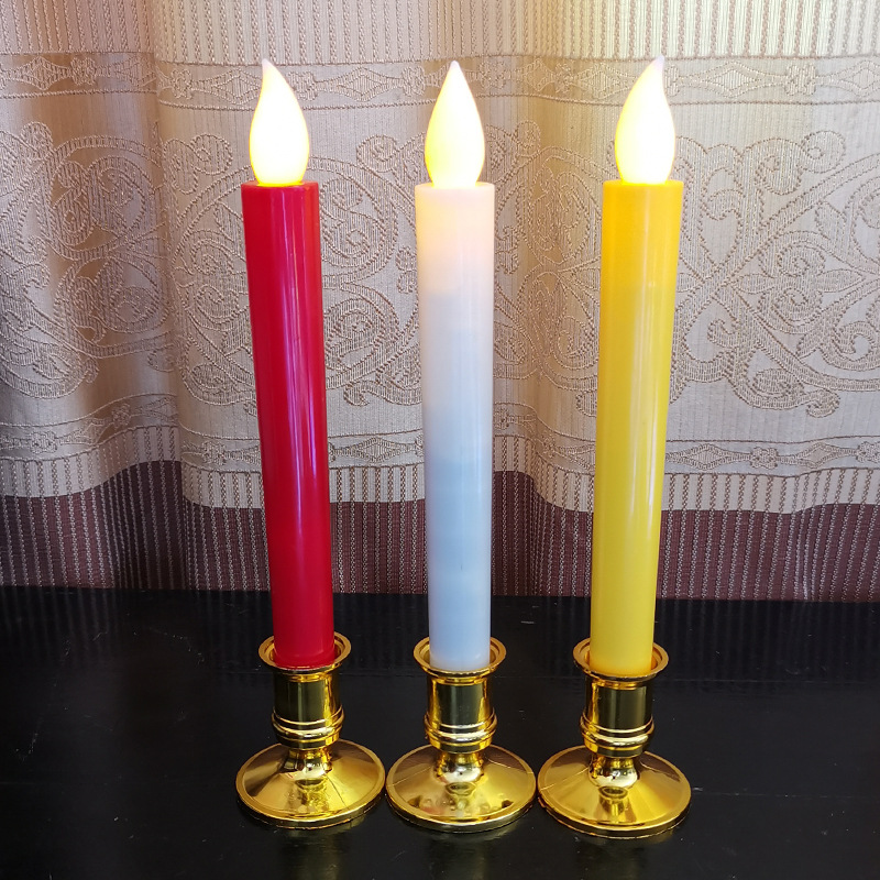 Long-pole electronic candles for Buddha and blessing, swinging decorative handicrafts and ornaments pic 16