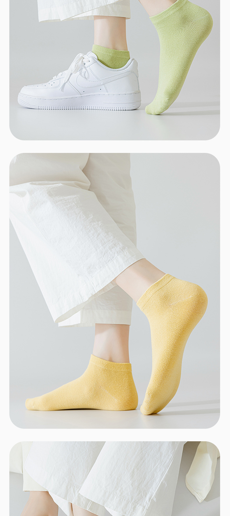 袜子女夏季薄全棉批发不掉跟纯棉船袜女士短袜诸暨袜子女无骨女袜详情10