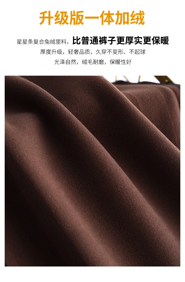毛呢哈伦裤女秋冬2022高腰宽松显瘦系带加厚九分萝卜休闲小脚裤详情10