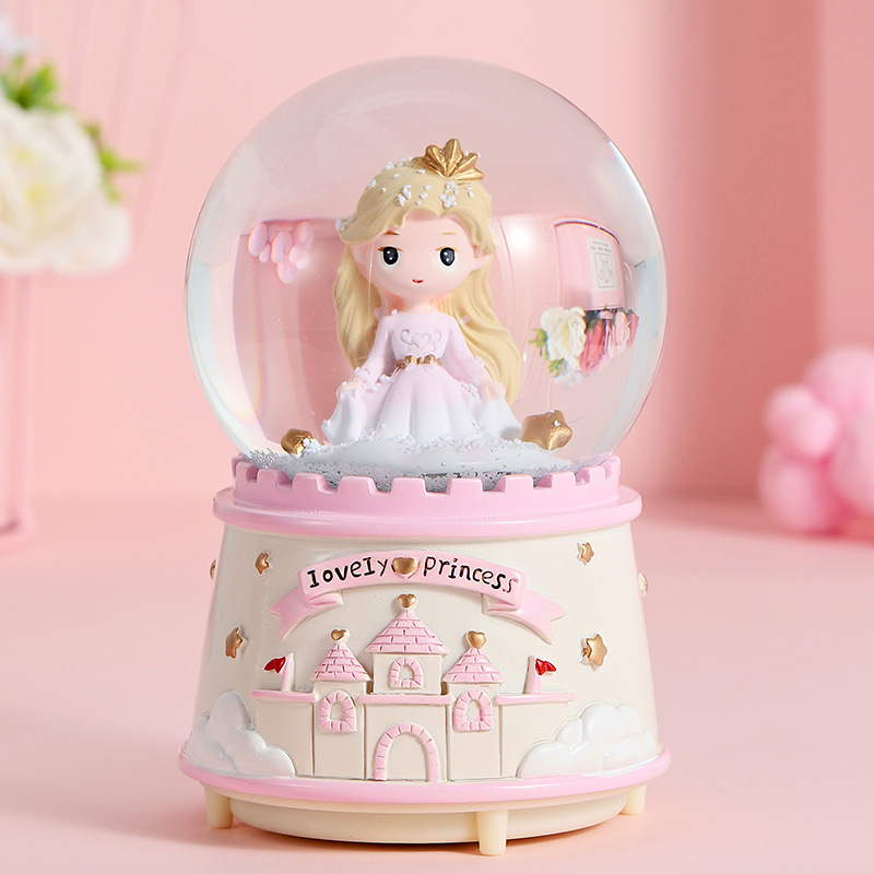 Astronaut Crystal Ball, music box, music box, Snowfall, Mermaid Princess, girls, children, birthday gifts, Christmas pic 20