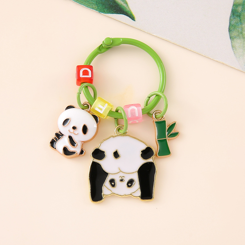 国潮成都创意卡通大熊猫钥匙扣可爱文创挂件情侣旅游纪念小礼品详情9
