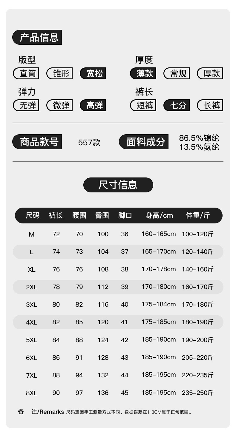 Ice Silk Seven-inch Pants for men 2024 Summer, a thin and trendy brand, loose beach pants for men, sporty and casual shorts for men pic 6