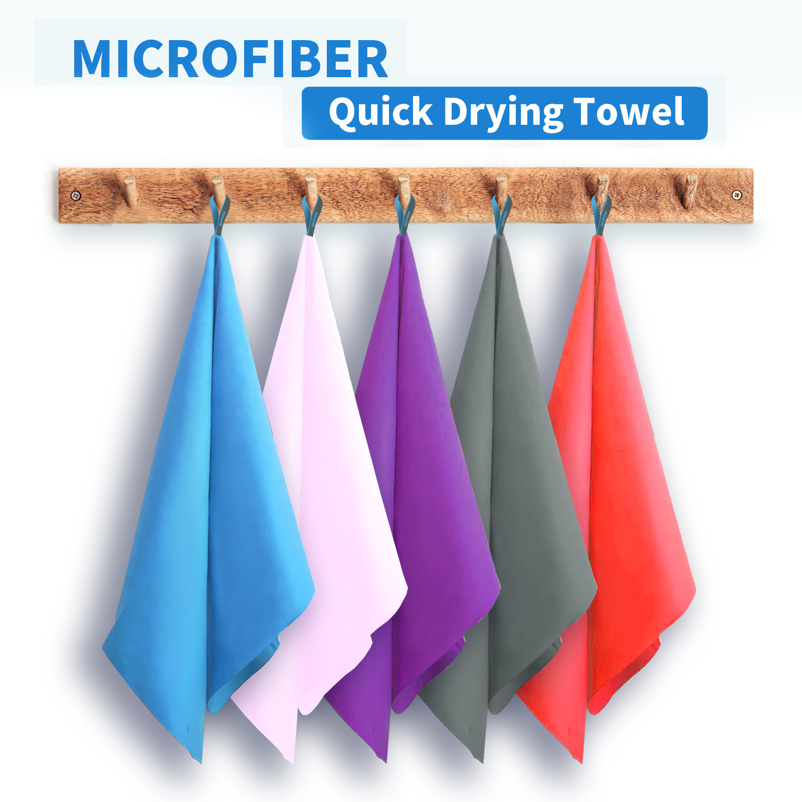 Ultra-fine fiber quick-drying double-sided fleece towel: soft, skin-friendly, quick-drying, sweat-absorbing, sports, travel, yoga, beach towel pic 18