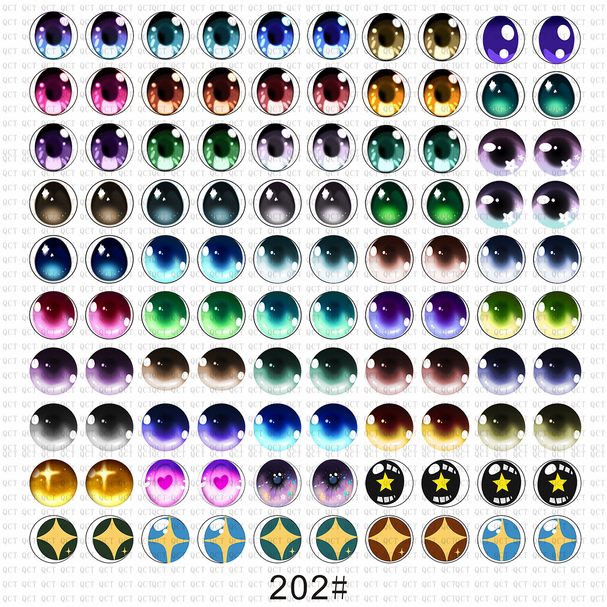 玩偶玩具芭比玻璃眼睛动漫卡通潮玩公仔diy饰品仿真玻璃眼珠眼片详情24