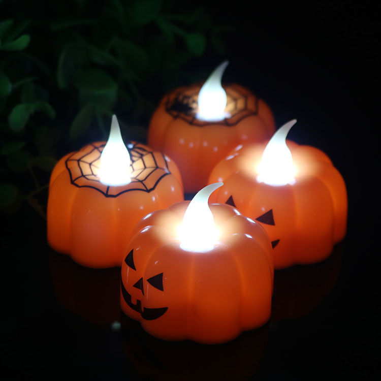 Halloween pumpkin lanterns, Ghost Festival decorative props, luminous night lights, candles, wind lanterns pic 8