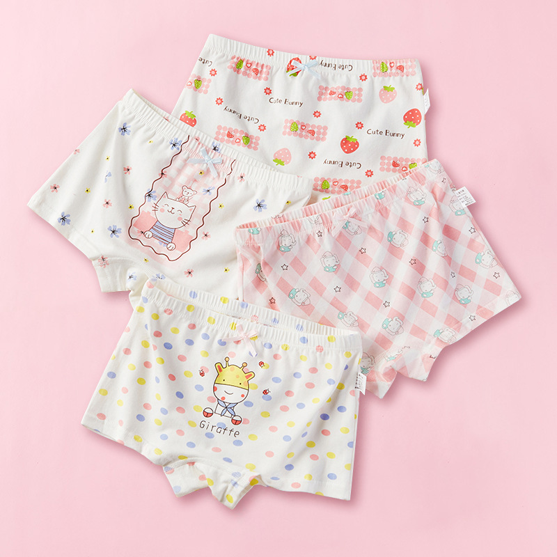 女童内裤三角纯棉a类女生宝宝女孩平角裤中大童学生儿童底裤批发详情5