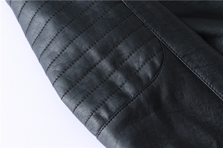 韩版新款莫文蔚明星同款机车PU皮衣女装上衣皮夹克短款修身显瘦黑详情21