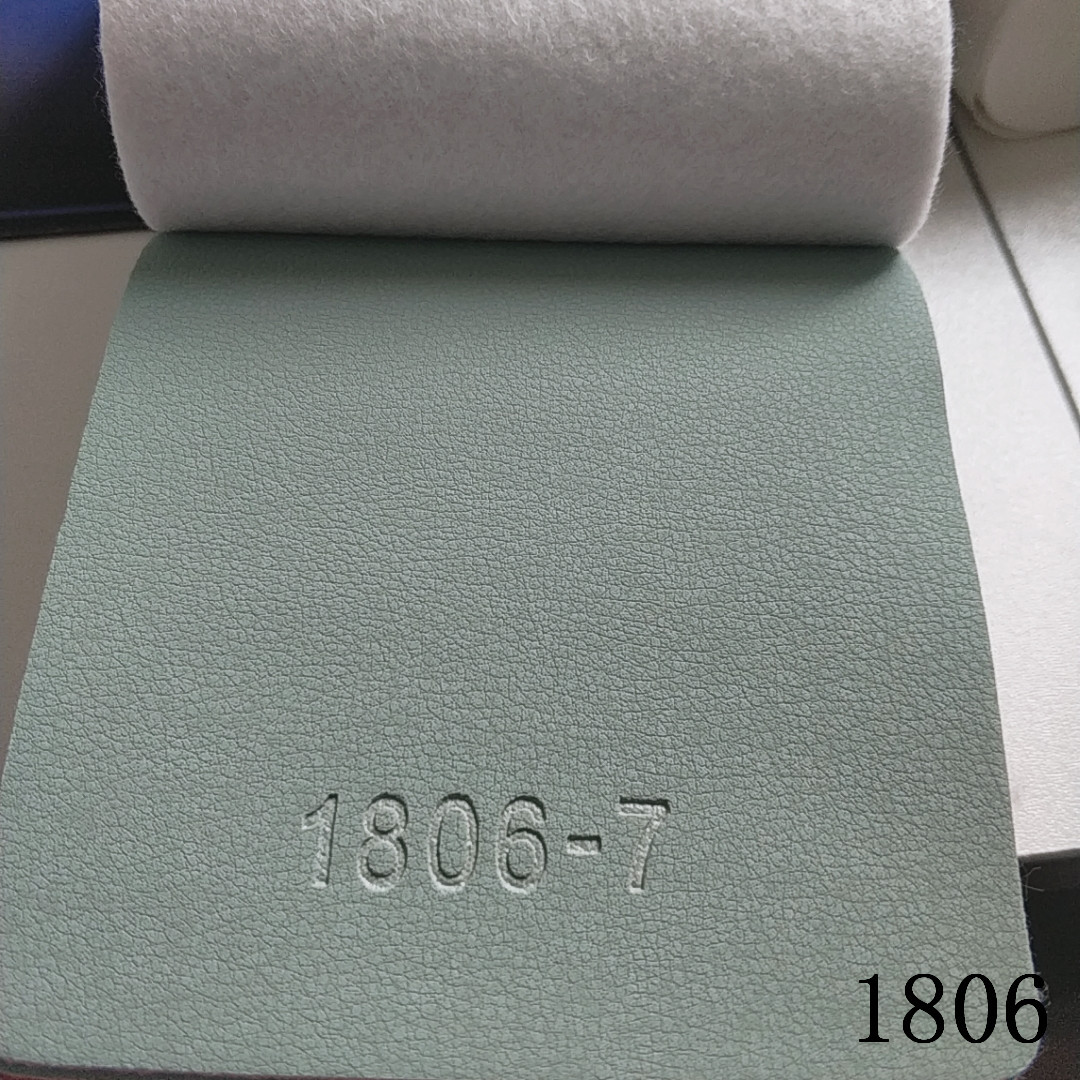 Solvent-free leather PU material, car seat cushion leather, sofa and bag velvet bottom material, single-sided leather fabric pic 10