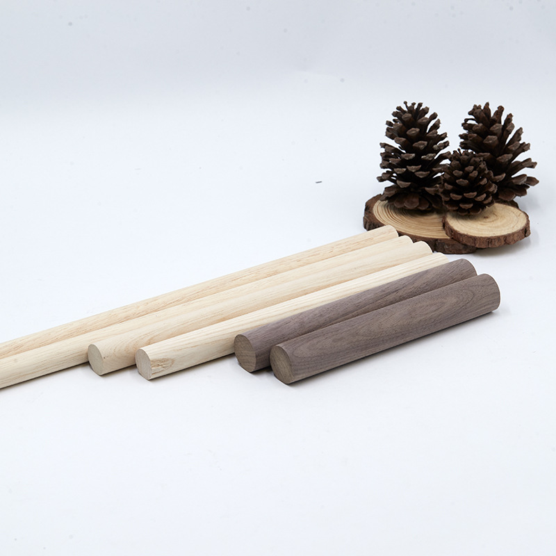 厂家直供实木木棒榉木圆棒黑胡桃实木圆棒瑜伽开背木棍详情16