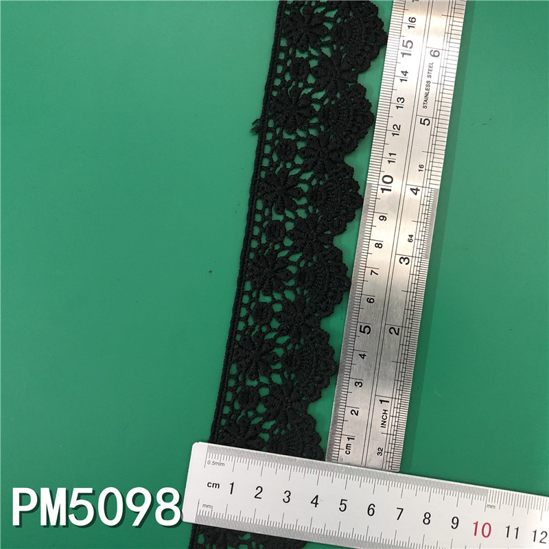 New Lolita embroidery water-soluble lace, milk silk single-sided small flower wave lace, lace with barcode pic 71