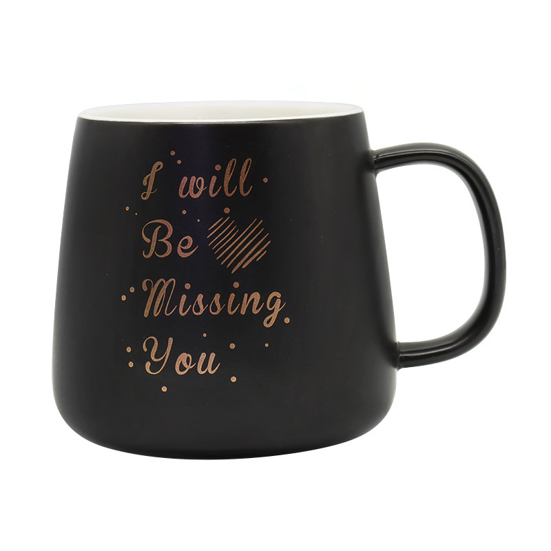 55-degree heating cup, ceramic constant temperature cup, warm cup, trendy mug, covered spoon, office customizable logo pic 6