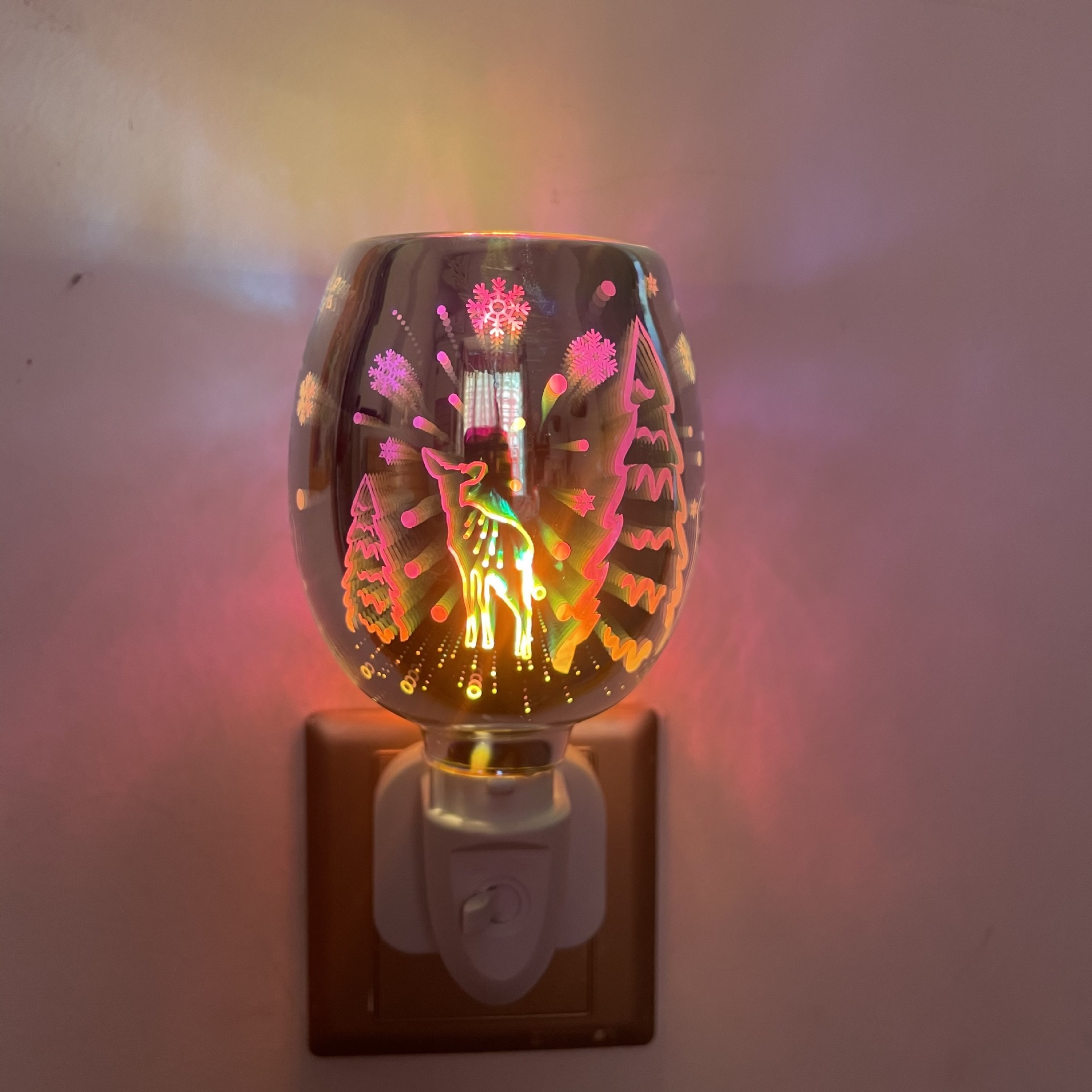 Cross-border Christmas gift wax melting lamp, household wax melting device, heating aroma diffuser lamp, living room and bedroom atmosphere lamp manufacturer supply pic 2