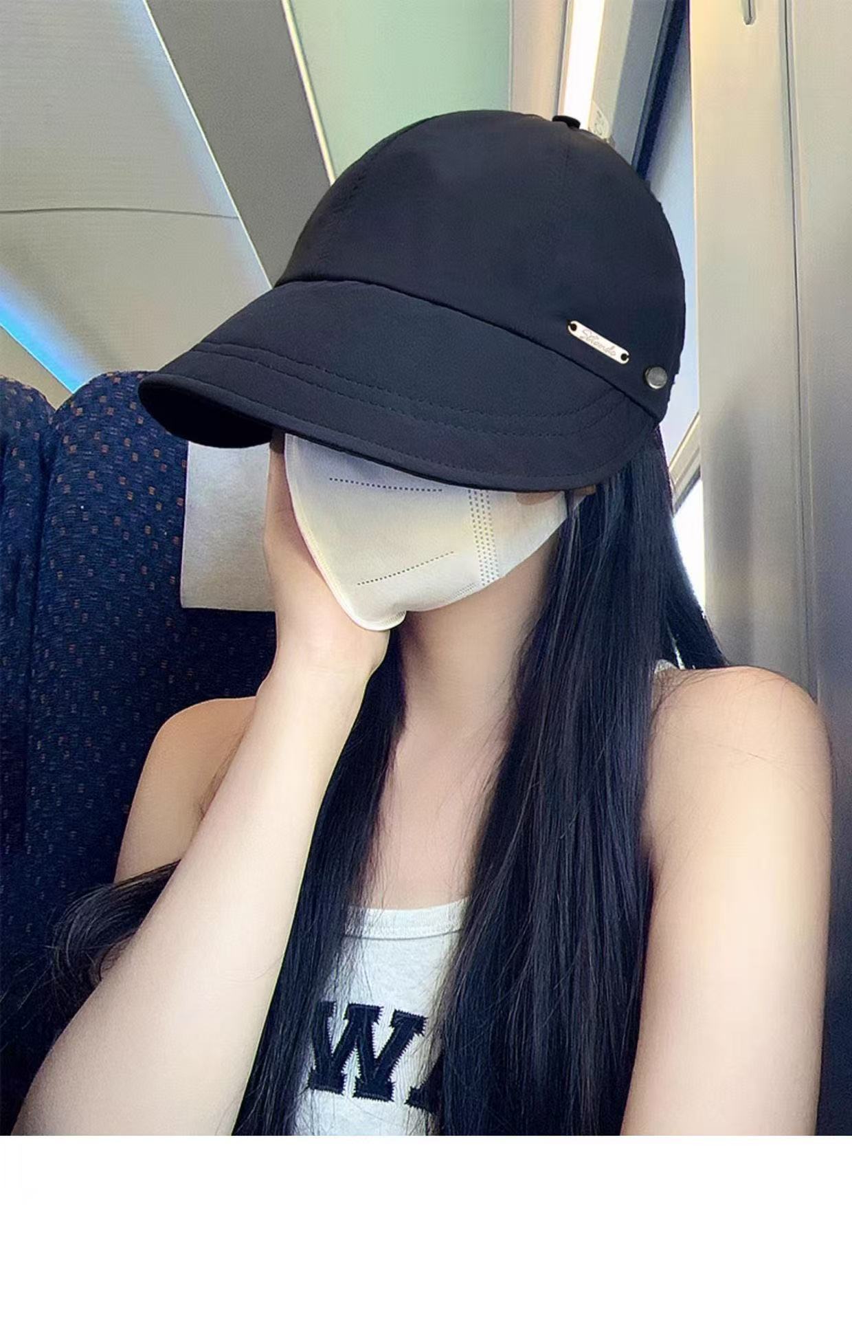 赵露思同款帽子女春秋防晒渔夫帽显脸小太阳帽防紫外线遮阳鸭舌帽详情16