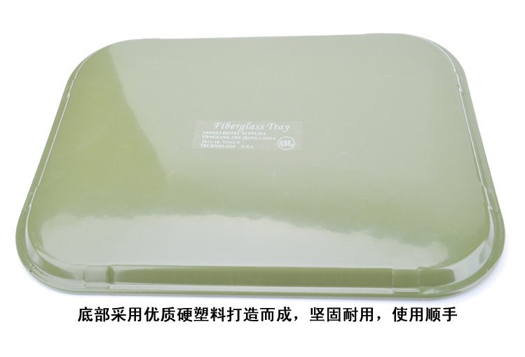 The manufacturer wholesals circular fiberglass tempered anti-slip trays for fast food trays used in KTVS, restaurants and hotels pic 12