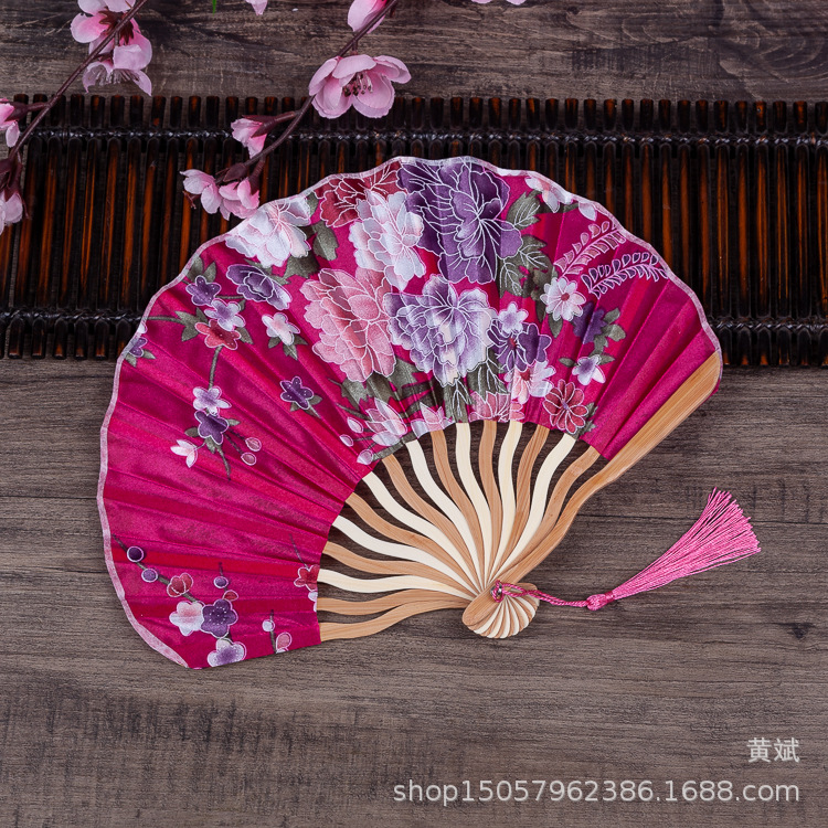 龙刀扇中国风女式扇子古典随身便携古风小折扇迷你日式和风折叠扇详情3
