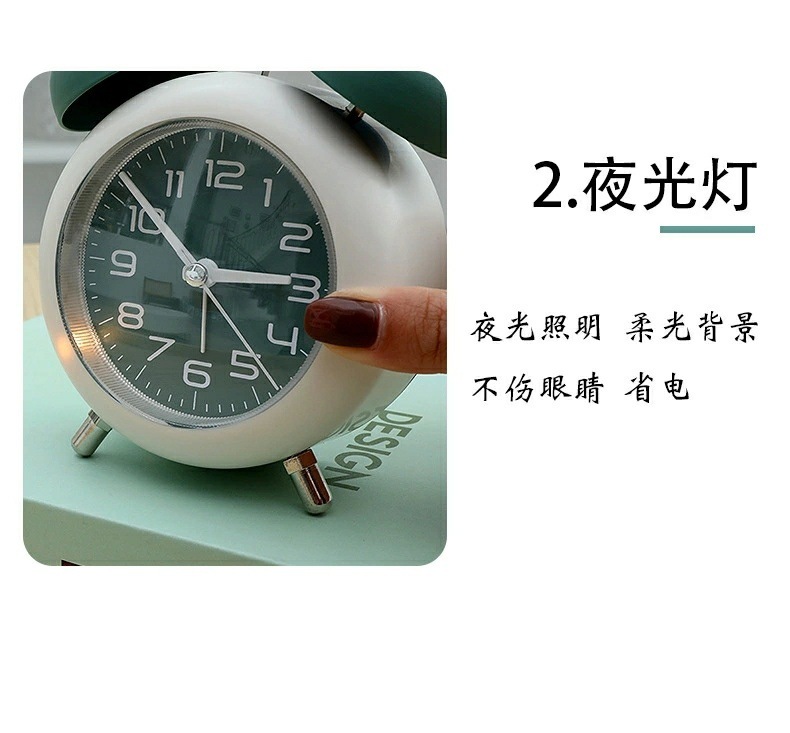 【专注代发】闹钟唤醒学生机械打铃金属儿童静音客厅卧室宿舍铃表详情14