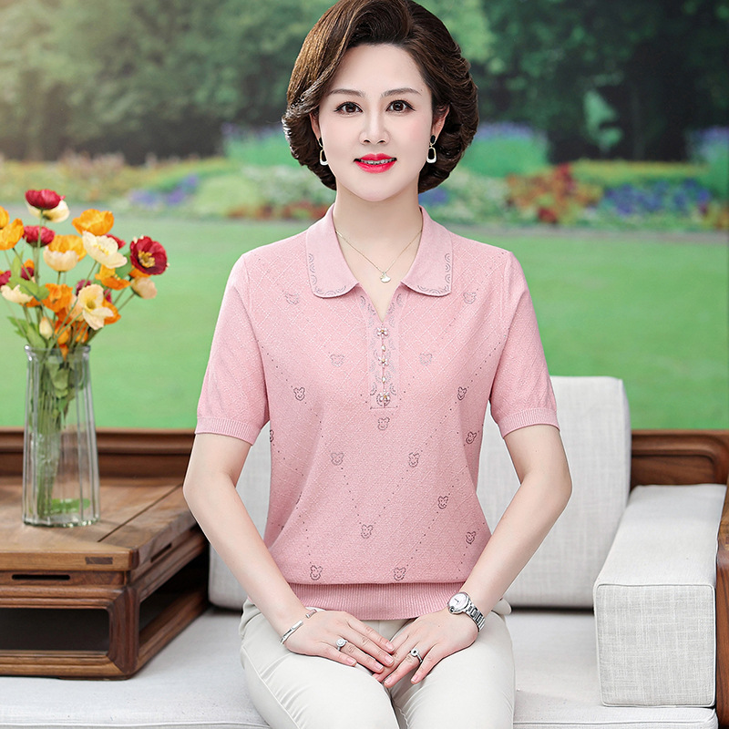 中腰妈妈裤子女春秋2024新款休闲垂感长裤中年休闲裤春中老年女裤详情15