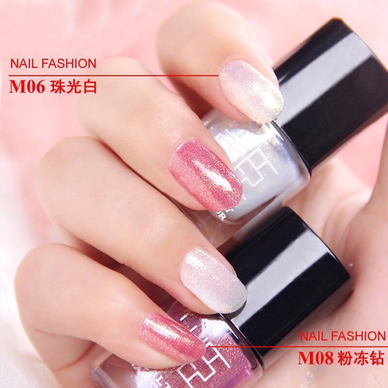 【6 bottles, 9.9】 Nail polish without baking, peelable, water-based, odorless, student set, street stall pic 6