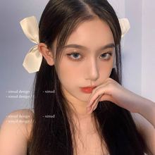 High-end bubble mesh fabric bow clip hair clip for women, large shark clip hair clip headwear at the back of the head pic 13