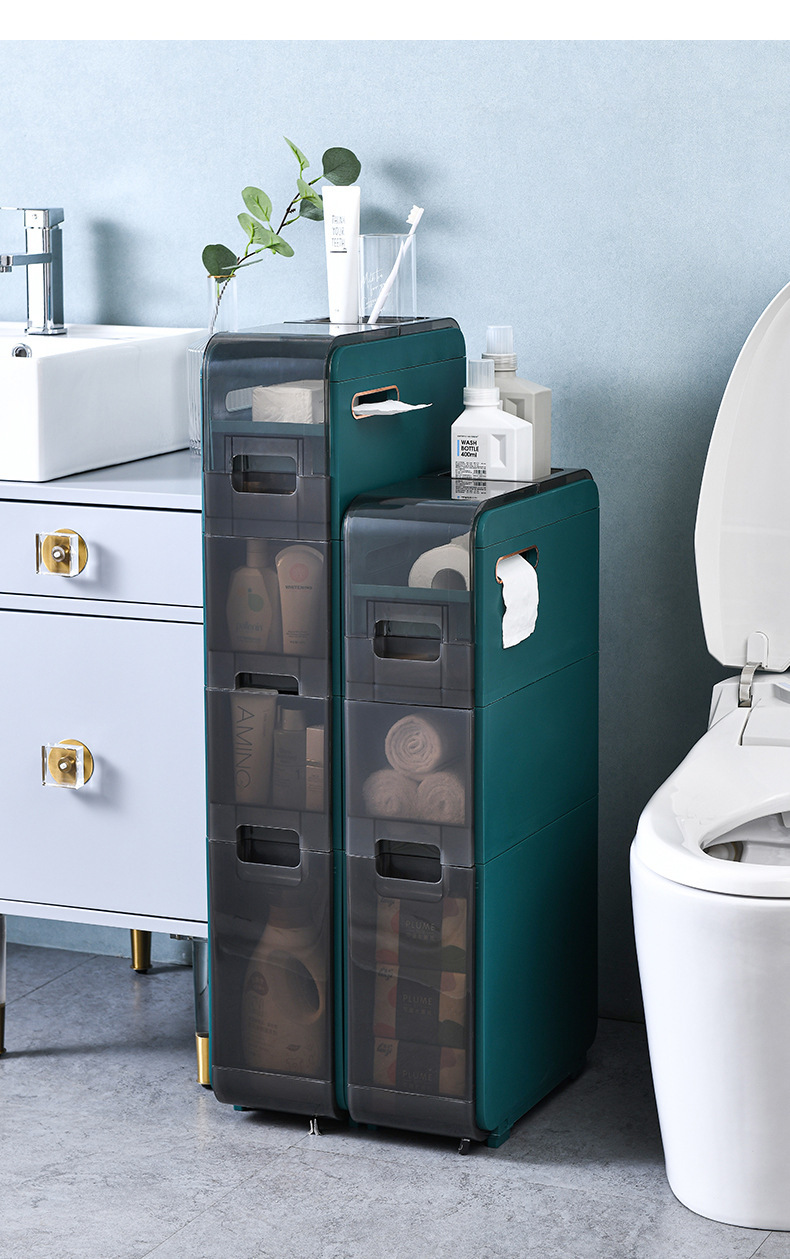 Gap storage cabinet, bathroom gap storage rack pic 5