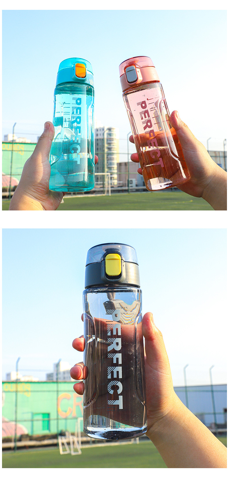 双层水壶太空杯带刻度杯子新款创意大容量塑料杯弹跳盖户外运动详情12