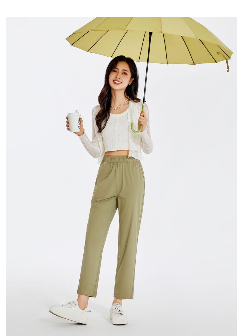 【面膜冰冰裤】夏女裤新款面膜防污防晒大码烟管九分休闲冰冰裤女详情36