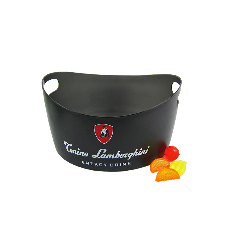 Factory processing and customization of thickened square hand-held ice cube buckets for bar use, with 1.7L small ice cube buckets in stock for foreign trade pic 33