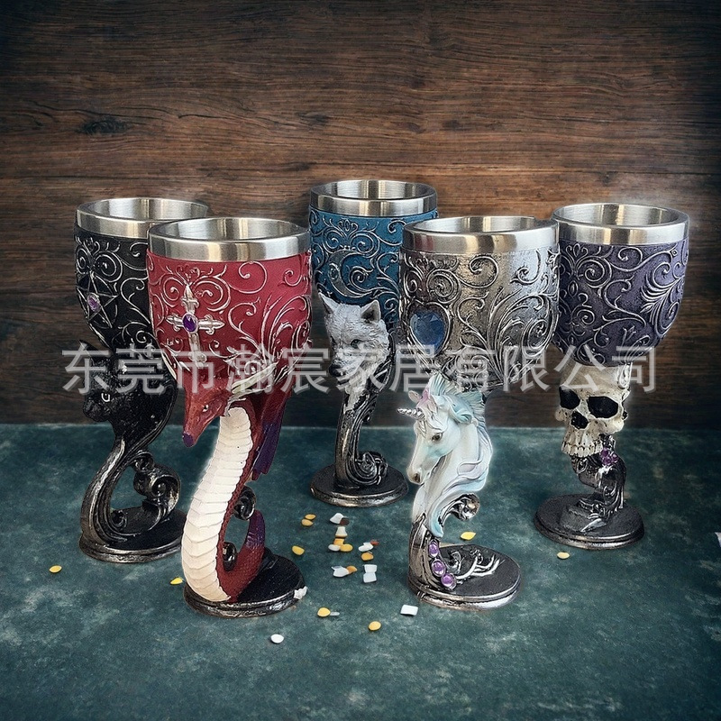 Personalized decorated retro cocktail cups, high appearance level, creative and spoof cups, high-end gift ornaments, wine glasses pic 15