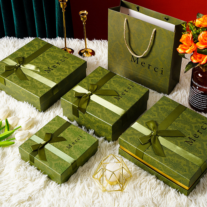 Blog Company gradient Gift box in stock, rectangular top and bottom cover gift packaging box, creative gift box, souvenir gift box pic 7