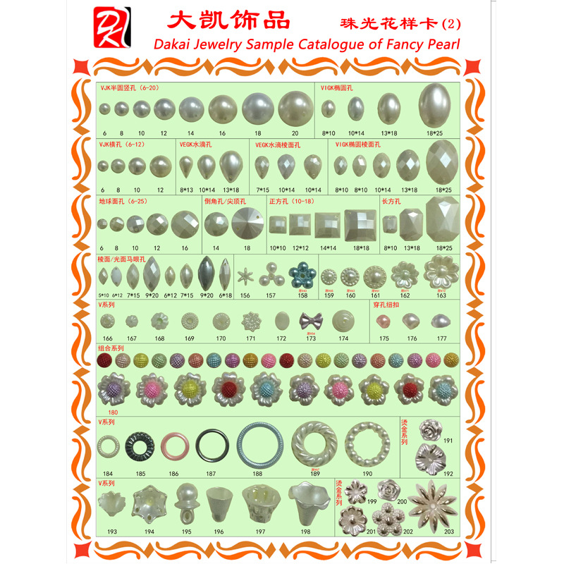 Through-hole pearl grass green jewelry accessories ABS imitation pearl perforated Yiwu manufacturer cut thread pearl string beads perforated round beads pic 33