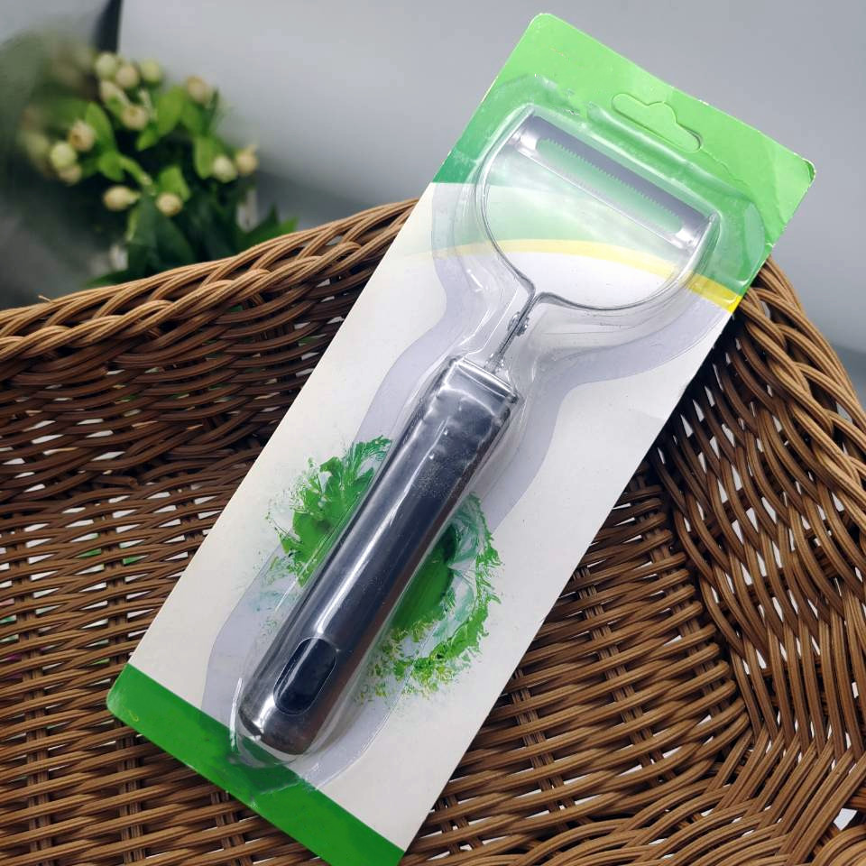 Card-mounted peeler, serrated peeler, steel-handled fruit knife, vegetable peeler, planer, kitchen peeler, 2-yuan store pic 4