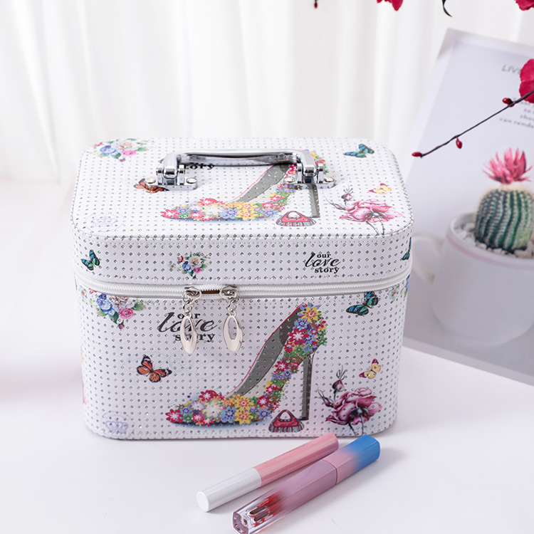 韩国多功能埃菲尔铁塔三件套化妆箱便携化妆包防水旅行收纳包详情21