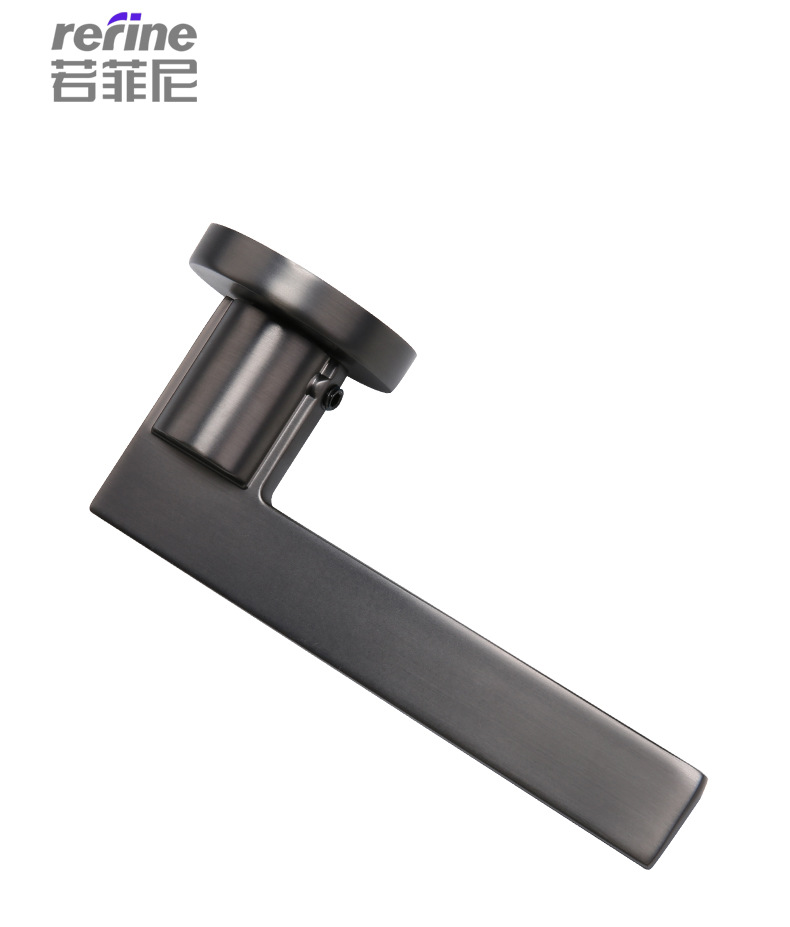 若菲尼 XX品牌 镍拉丝直角锁扣极简现代磁吸静音室内木门锁具卧室房门锁卫生间分体锁把手 锁具配件详情9