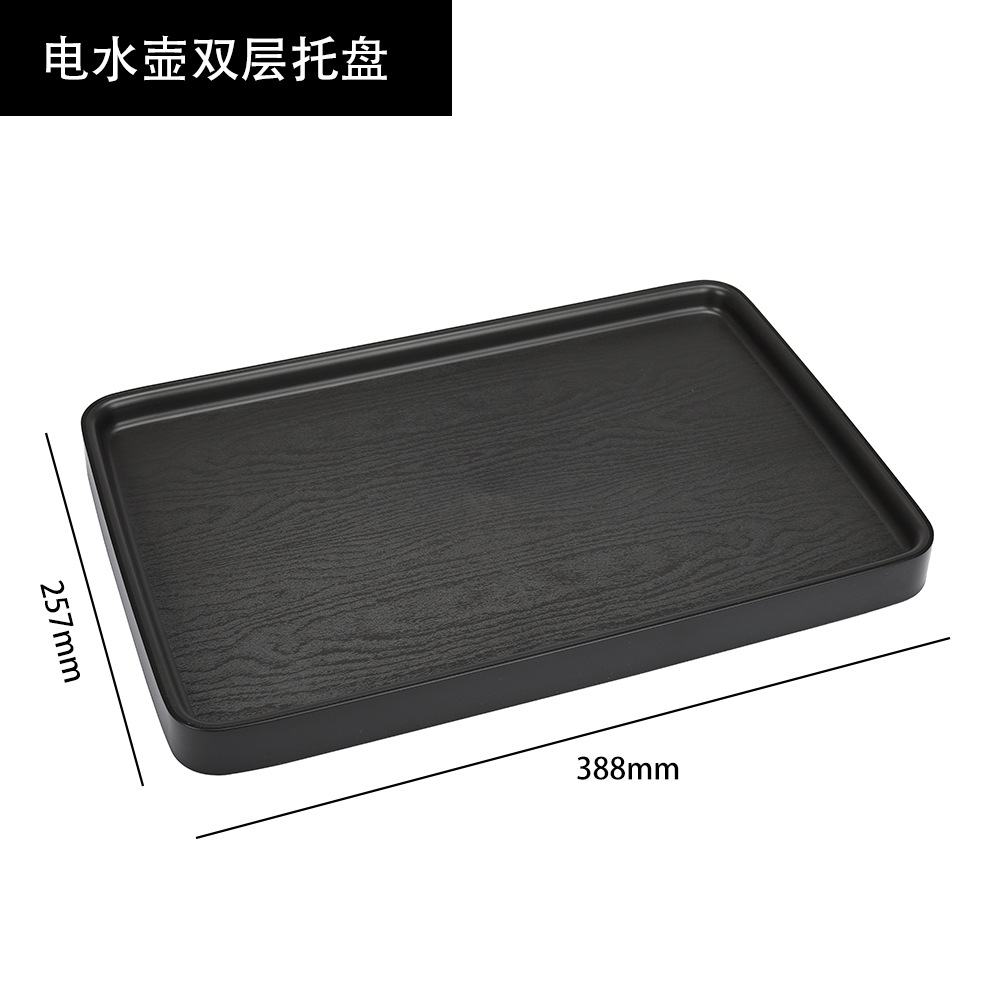 Venta directa de fábrica habitación de hotel bandeja de plástico ABS caja de consumibles caja de papel tisú bandeja de té soporte de taza toalla bandeja kit pic 11